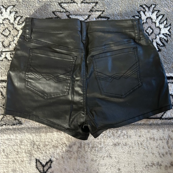 Idyllwind faux leather high-rise lace up shorts - Picture 5 of 6